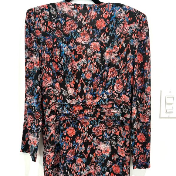 IRO Silk Faux Wrap Dress (Sz 40) - Picture 4 of 8